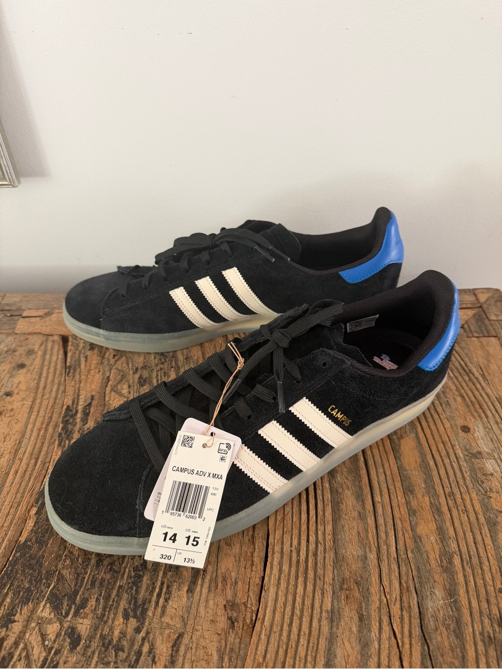 Adidas campus ADV x Maxallure Skateboards Think Beautiful Thoughts NWT - Size 14